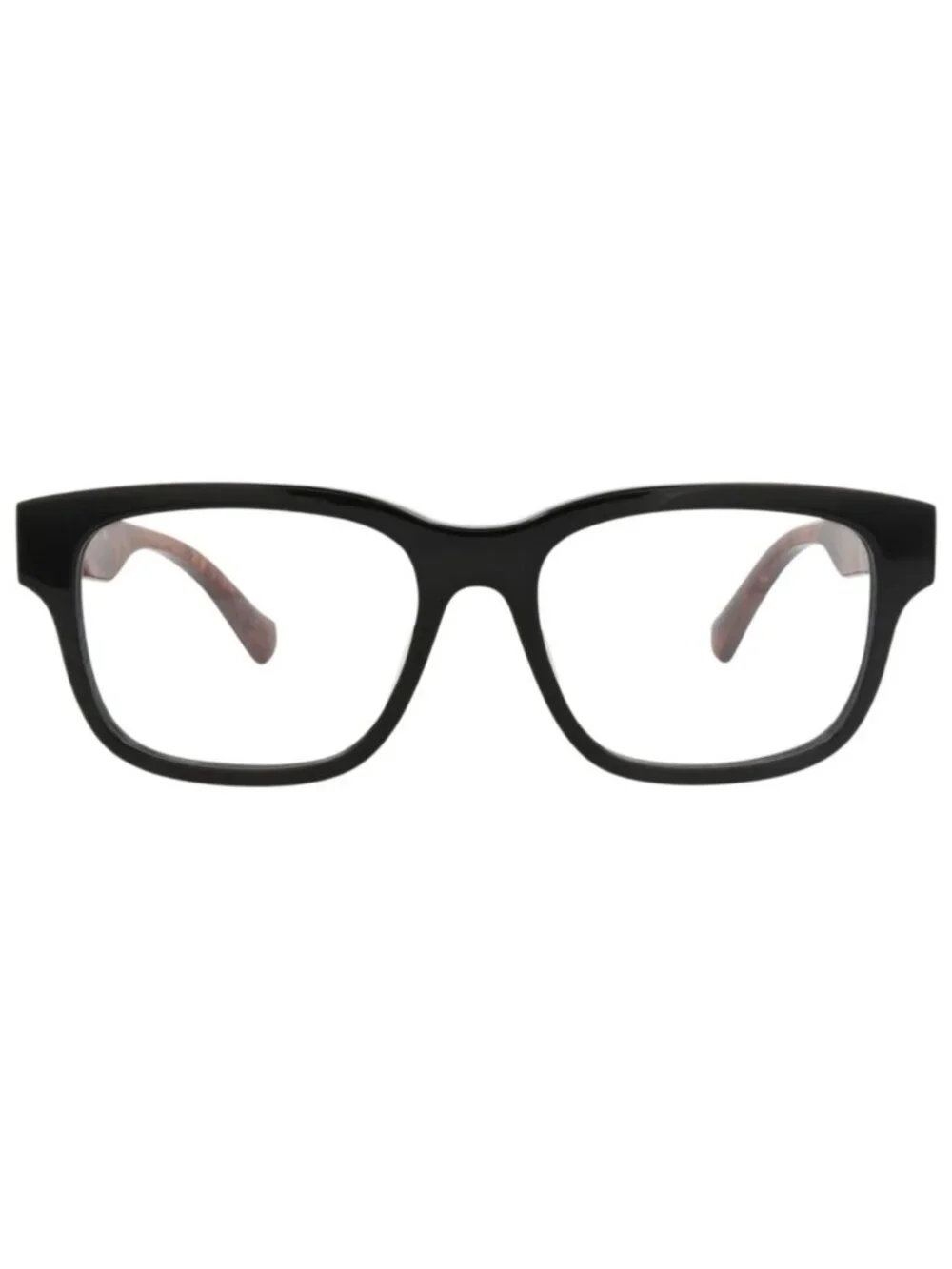 New Gucci Women's Eyeglasses Square Rectangle Recycled Acetate Frame Mens Black